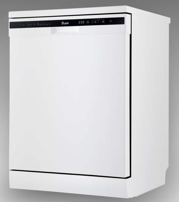 Duos Dishwasher 600mm, 12 places, LED Display and white Colour . DDW1260W - Image 2